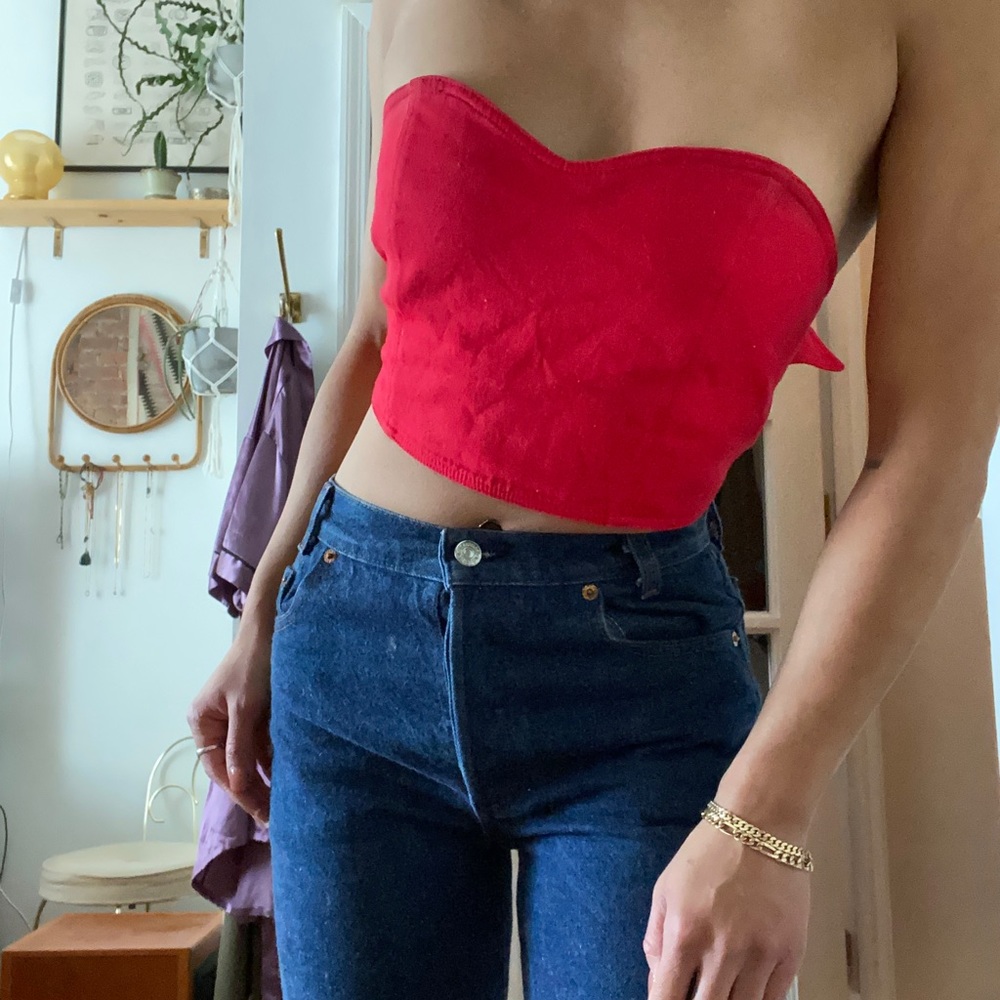 Opening Ceremony Callipygian Strapless Top
